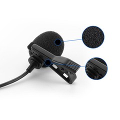 BY-M2D 6M Dual Lapel Lavalier Microphone for iPhone 11/8 iPad iOS 8.0 Devices