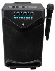 Rockville ROCKnGo 8″ Portable Rechargeable PA Speaker w Bluetooth + Wireless Mic