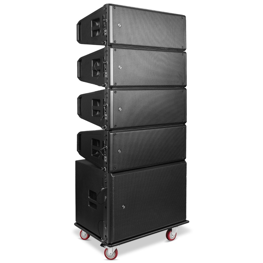 Sound Town Powered Line Array Set 4x Dual 10″ Speaker + 18″ Sub (ZS-A210X4A18SC)