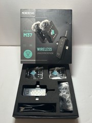 MENERESAS Wireless Mic: for iPhone, Android, Camera M37
