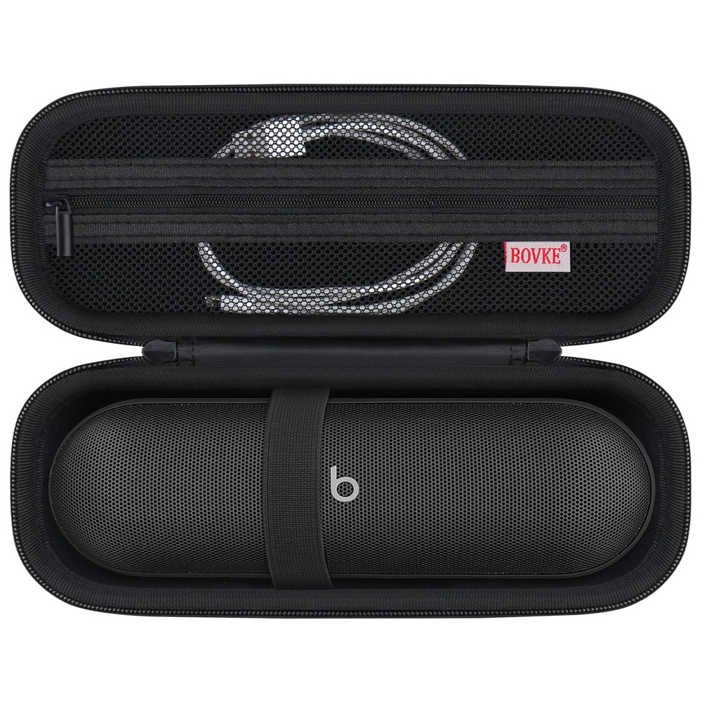 BOVKE Carrying Case for Beats Pill – Portable Bluetooth Speaker, New Black