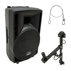 Harmony Audio HA-C8A Pro DJ 8″ Powered 300W Active PA Speaker & Wall Mount Stand