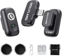 Hollyland Lark A1 Wireless Microphone for iPhone 17/16/15 & Android, 48kHz/24-bi
