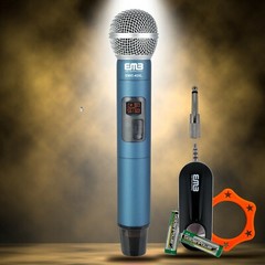 Pro UHF Wireless Handheld Microphone System with Rechargeable, Karaoke, Church
