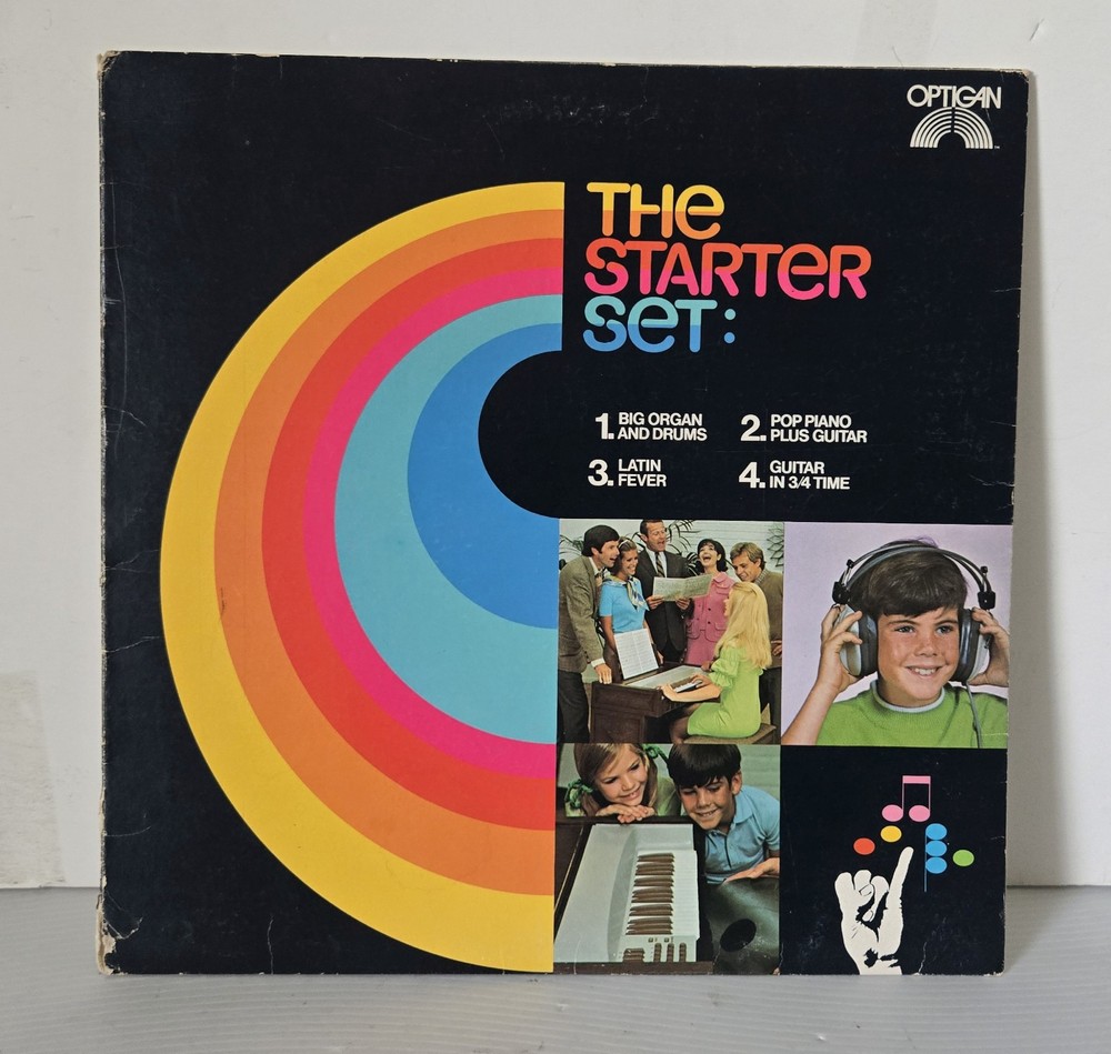 Optigan Organ 4 Program Disc Starter Set Organ Drums Latin Fever Piano Guitar