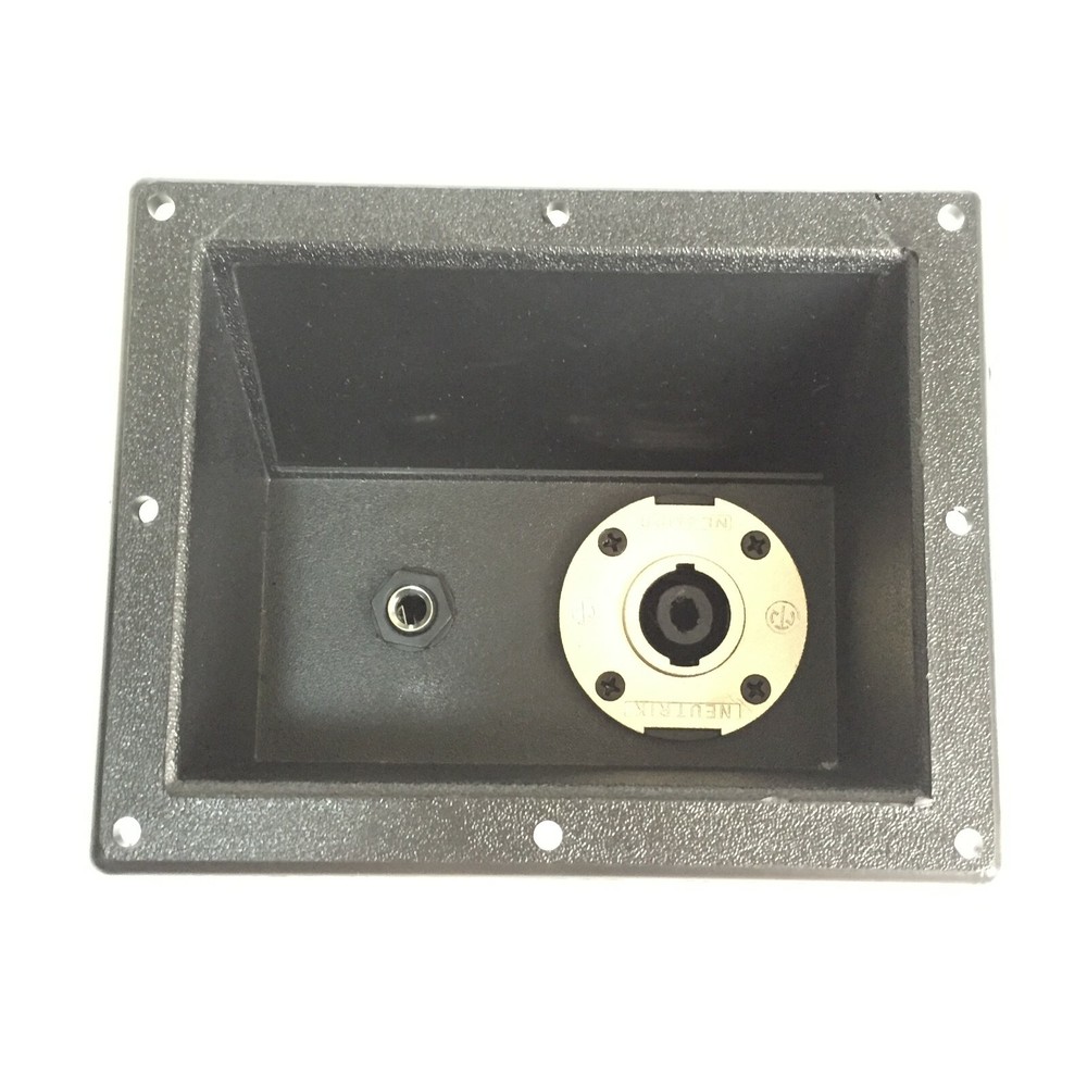 Plastic Jack Plate W/ Metal Pannel SpeakON NL4 For PA Speaker Cabniet 148x119mm
