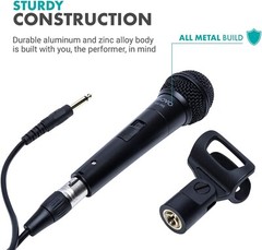 Movo HV-M5 Dynamic Cardioid Vocal Microphone for Stage, Singing and Recording