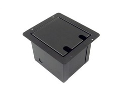 Recessed Stage Floor Box with 6 XLR Female 2 XLR Male Connectors