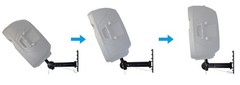 Pair RPW30 Adjustable PA Wall Mount Brackets for Peavey PVXP 12 DSP Speakers
