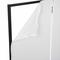 DJ Foldable Facade Portable Event Metal Frame Booth Panels Black+White Carry Bag
