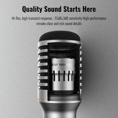Cardioid Dynamic Microphone, TA-68 Vocal Recording Professional Stage Microph…