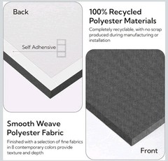 Olanglab 48″x12″ Acoustic Panels (2 Pack, Dark Gray) – Soundproof Foam