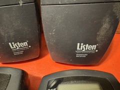 2 LISTEN PROGRAMMABLE DISPLAY RECIVERS plus 2 LISTEN standard receivers. Tested.