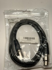 6 Foot Black XLR Patch Cable PA/DJ Mic Cord 3 Pin XLRM to XLRF