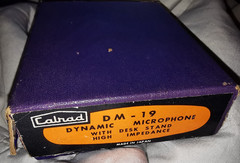 MCM Vintage 1960s Calrad DM-19 High Impedance Dynamic Microphone In BOX Japan