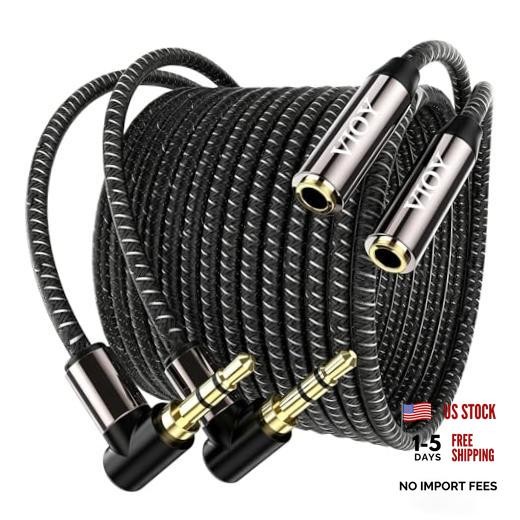 Headphone Extension Cable () 3.5 mm Audio Extension Cable-Aux Cord 10FT+10FT