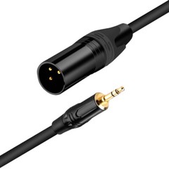 3.5mm 1/8 Inch TRS Male To XLR Male Balanced Microphone Cable B38