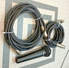 Lot 3 pc ~ Digital Reference Vocal Microphone DRV100 +2x Shielded Cables 20′ XLR