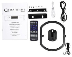 Technical Pro 6000w (6) Zone, Home Theater Bluetooth Receiver+(8) 4″ Speakers