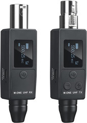 UHF Wireless XLR Transmitter and Receiver Plug-On Wireless Microphone System for
