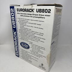 BEHRINGER EURORACK UB802 Ultra-Low Noise 8 Input 2 Bus Mixer – Unused! Read!
