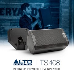 Alto Professional TS408 – 2000W 8″ Powered PA Speaker 8" woofer, black