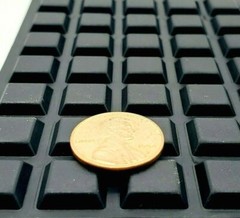 1/8″ Thick Square Stick on Rubber Feet for electronics 1/2″ Wide Square Adhesive