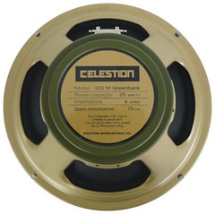 Celestion G12M Greenback 8 ohm 25 Watt 12″ Guitar Speaker w/ Ceramic Magnet