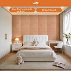6-Pack Acoustic Panels 72×48 inches, Decorative Acoustic Panels, Self-Adhesive