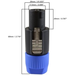 Neutrik Speakon NL4F Twist Lock 4 Pole Speaker Plug Connectors Compatible NL4F
