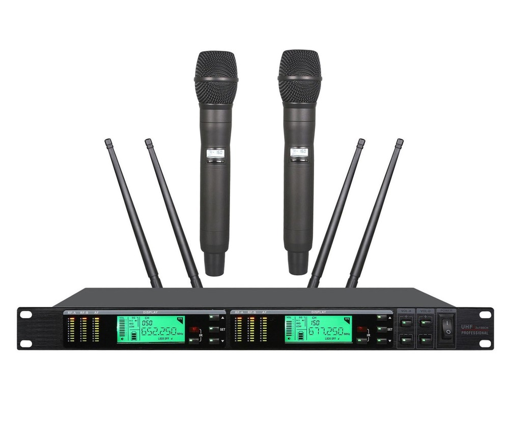Wireless Microphone Pro UHF Vocal Handheld Microphone Ourdoor Wireless mic Set