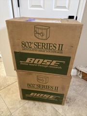Pair Bose 802 Series ll Speaker Professional loudspeaker w Cover. New