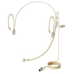 J K MIC-J 069 Unidirectional Earhook Headset Microphone Mini XLR TA3F Plug