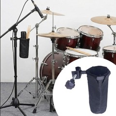 Portable Drum Microphone and Holder for Stage Shows and Home Practice