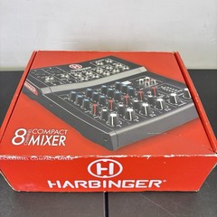HARBINGER L802 LvL Series 8-Channel Compact Mixer with Manual Adaptor and Box