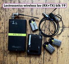 5 Lectrosonics UCR 195 D wireless lav (Blocks 19, 21, 22, 23)