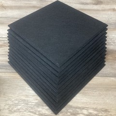12Pack Black Acoustic Panels 12″X12″X 0.4″ Sound Absorbing Soundproof Wall Panel