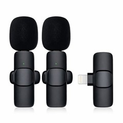 3 in 1 Wireless Clip-on Microphones for iPhone, Camera, Android, iPad