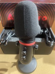AudioPro Condenser Microphone USB Wired Black Cardioid Mute Switch Volume