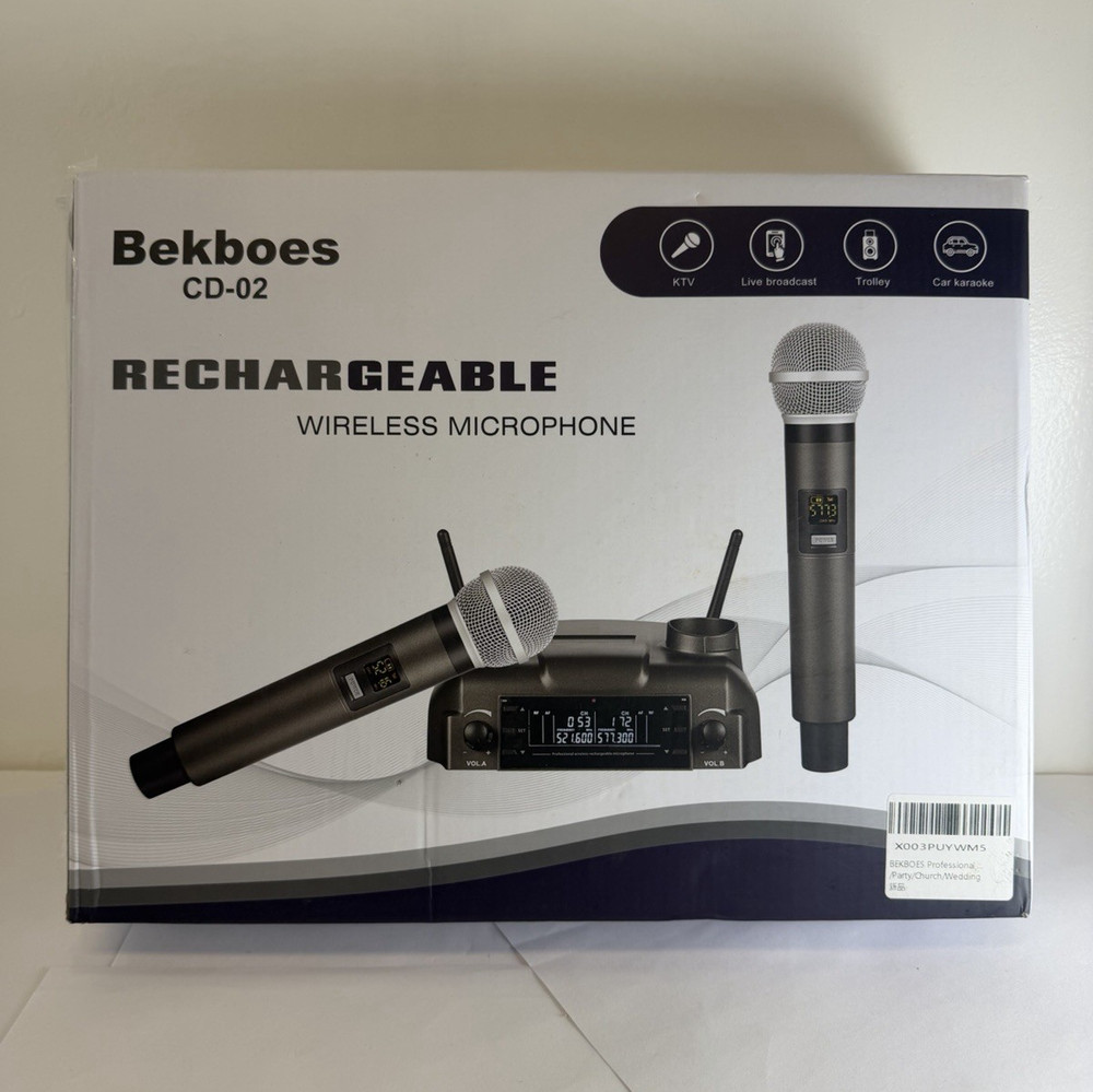 Bekboes CD-02 Wireless Handheld Condenser Microphone Rechargeable Live A