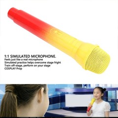 Microphone Gradient Color Lightweight Plastic Mic Prop For Speech AJWK