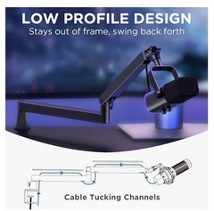 InnoGear 2026 Low Profile Mic Arm, 360° Rotatable Microphone Arm Stand