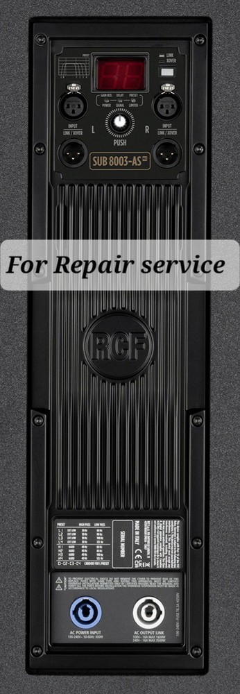 RCF SUB 8003-AS Amplifier Module Repair service. Read description.