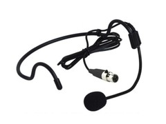 Headset Microphone for Shure QLXD1 Wireless Bodypack Transmitter Cardioid Black