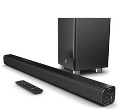Majority K2 2.1 Sound Bar with Subwoofer, Surround Sound System w/Bluetooth
