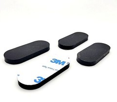 2″ x 3/4″ Oval Rubber Stick on Feet 3/16″ Thick 3M Adhesive Backing Bumper Pads