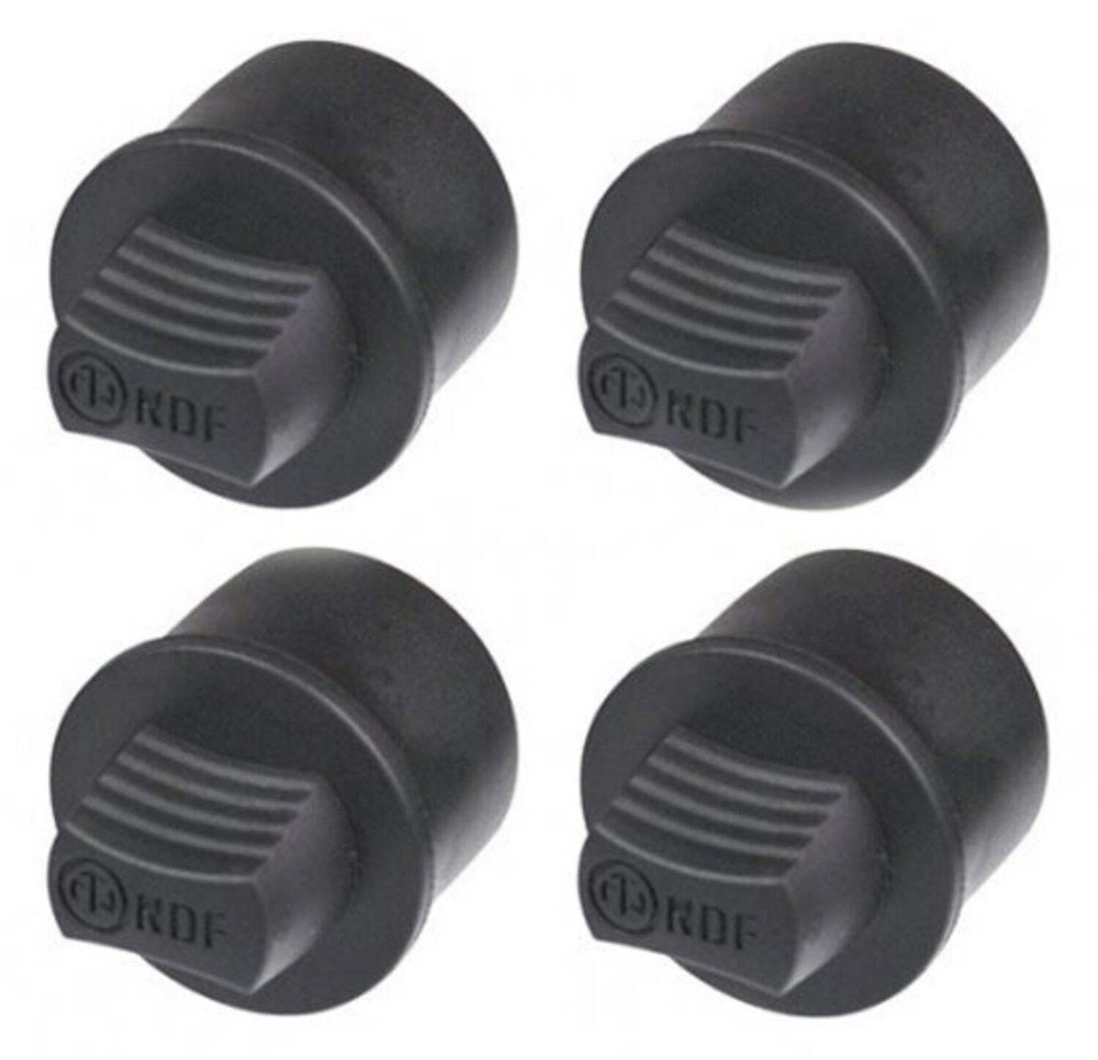 (4 PACK) NEUTRIK NDF Black Plastic Dummy Plug for Female XLR Panel Mount Jacks