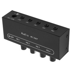 Stereo Line Sound Mixer 3.5mm Input Output Port DC5-12V Sound Mixer For Speaker