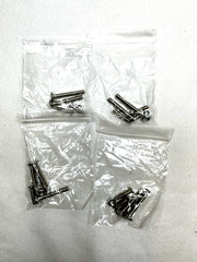 (4) Four Single Gang Blank Wall Plates for XLR & Mono 1/4″ Jack BLACK Steel
