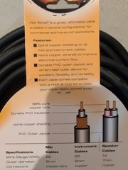 Hot Wires Speaker Cable, 25 Ft, Qtr To Banana 14 AWG HW SP14-25BAQTR